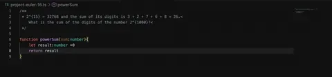 Screen recording of the plugin, which provides direction for solving a Project Euler problem